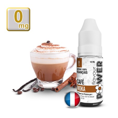 E-liquide Flavour Power Café Moka 50/50 10 ml en 0 mg
