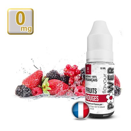 E-liquide Flavour Power Fruits Rouges 50/50 10 ml en 0 mg