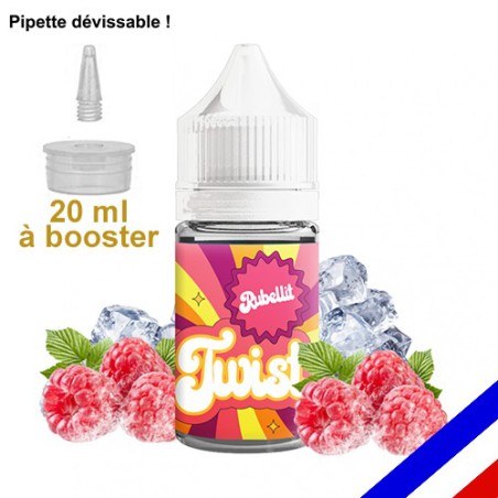 E-liquide Twist 50/50 à booster Rubellit - Framboise Crumble - 20 ml