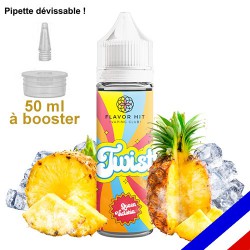 E-liquide Twist 50/50 à booster Queen Victoria - Ananas - 50 ml