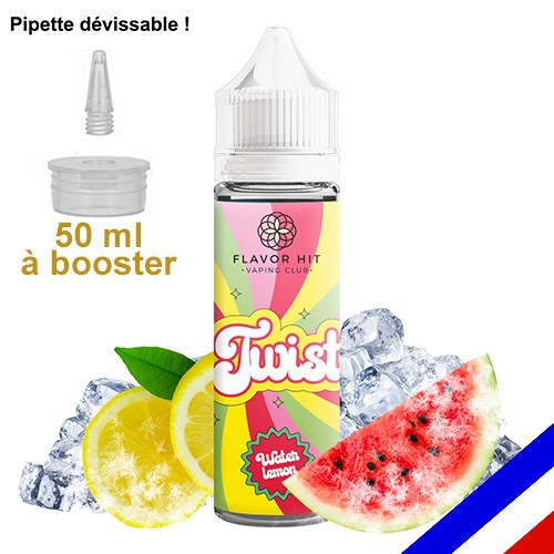 E-liquide Twist 50/50 à booster Waterlemon - Pastèque Citron - 50 ml