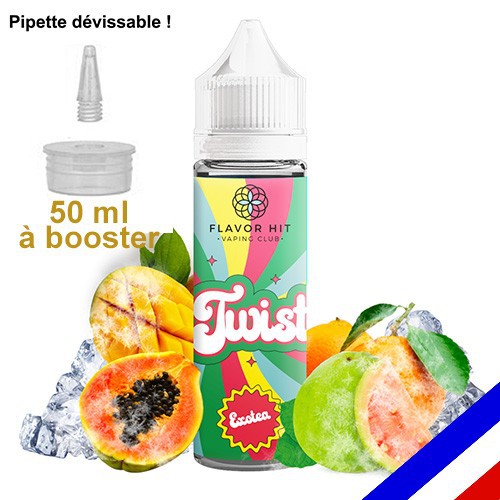 E-liquide Twist 50/50 à booster Exotea - Fruits de la Passion - 50 ml