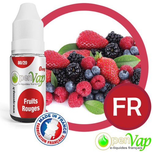 E-liquide Openvap saveur Fruits rouges FR 10 ml