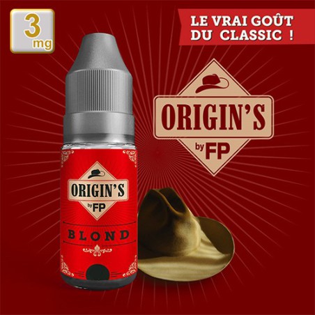 E-liquide Origin's by FP 50/50 Blond Classics 10 ml en 3 mg
