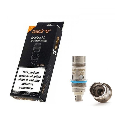 Résistances Aspire BVC Nautilus 2S Mesh en 0.7 Ohm - Boite de 5 unités
