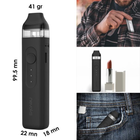 Dimensions du Kit Pod compact FEELIN de Nevoks 1000 mAh