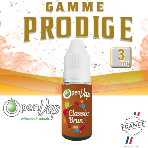 E-Liquide PRODIGE Openvap Classic Brun en 3 mg