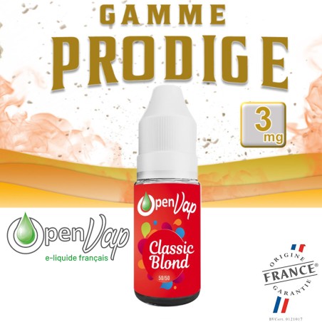 E-Liquide PRODIGE Openvap Classic Blond en 3 mg