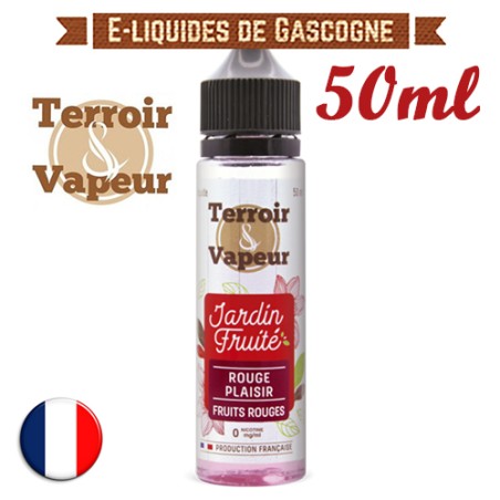 E-liquide Jardin Fruité Terroir Vapeur - Rouge plaisirs aux fruits rouges en 50ml