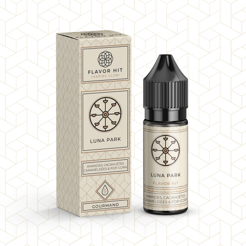 E-liquide Flavor Hit 50/50 Luna Parc - Barbe à papa/Pop corn/Gaufre - 10 ml