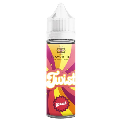 E-liquide Twist 50/50 à booster Rubellit - Framboise Crumble - 50 ml
