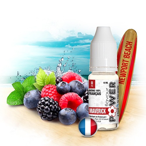 E-liquide Flavour Power 50/50 Maverick - Fruits rouges/Menthe 10 ml